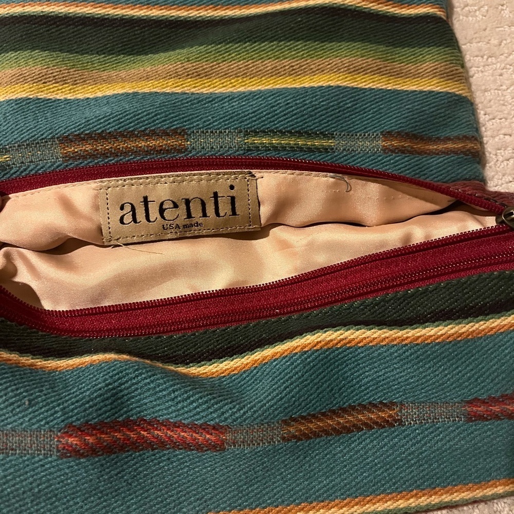atenti Geometric Black and White Clutch, multicolored interior - Picture 3 of 3